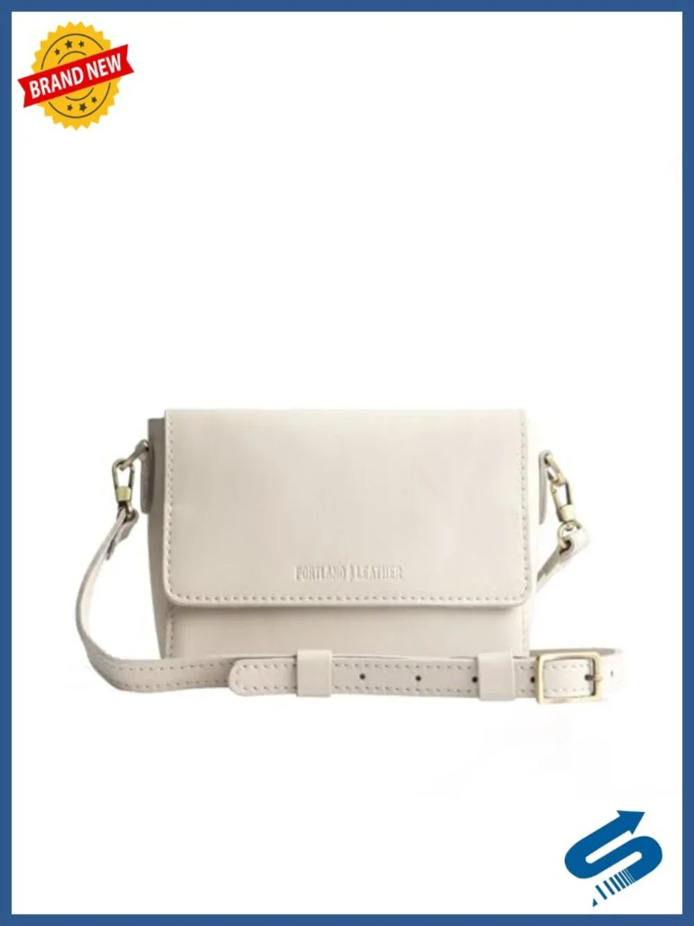 Handmade Full-Grain Leather Crossbody Bag with Hidden Magnet Closure